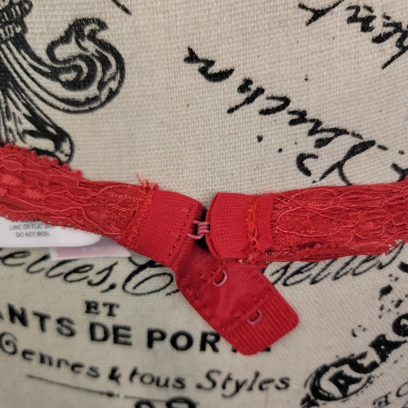 Victoria's Secret Lace Garter Red Small Women's Fairy Coquette - Picture 6 of 9